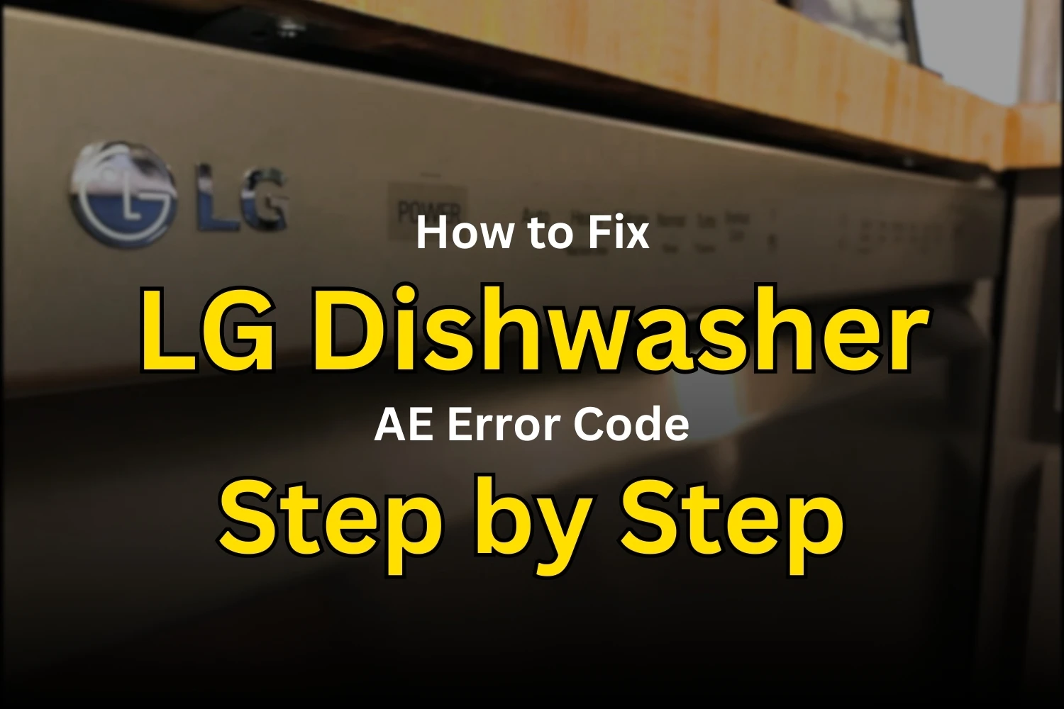 LG Dishwasher AE Error Code